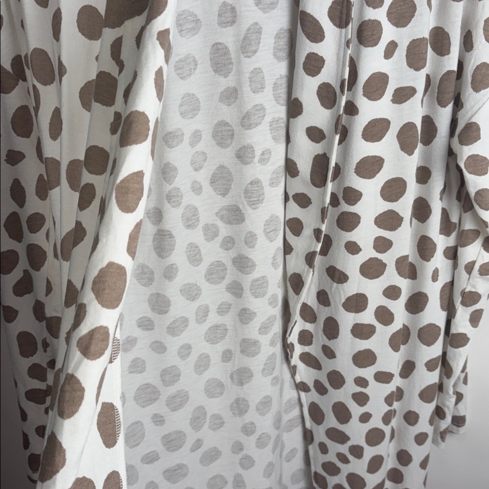 Ann Taylor White Cardigan with Brown Dots - Picture 5 of 8